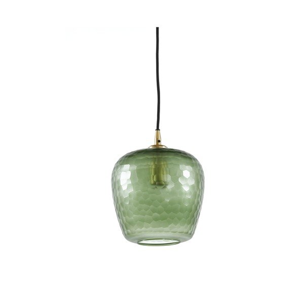 Зелена лампа за таван със стъклен абажур ø 17 cm Danita - Light & Living-image-1