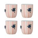 Розови керамични чаши в комплект 4 бр. за капучино 235 ml Carry – Bloomingville