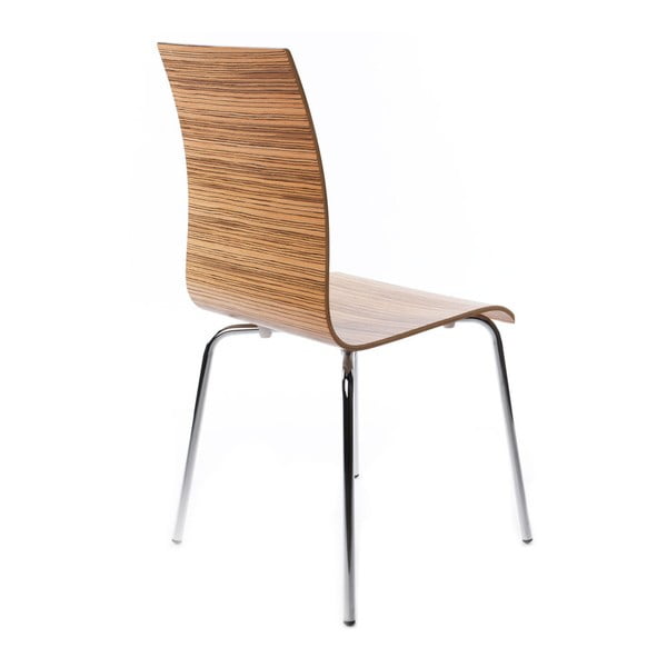 Трапезен стол със седалка от светло дърво Classic Zebrano - Kokoon-image-2