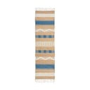 Синьо-естествена ръчно изработена пътека със смес от юта 60x230 cm Medina Jute – Flair Rugs