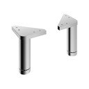 Крачета на мебели в комплект 2 бр. в блестящо сребрист цвят Quickset 318 – Pelipal