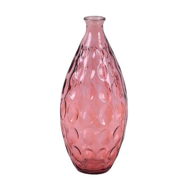 Розова ваза от рециклирано стъкло Dune, височина 38 cm - Ego Dekor