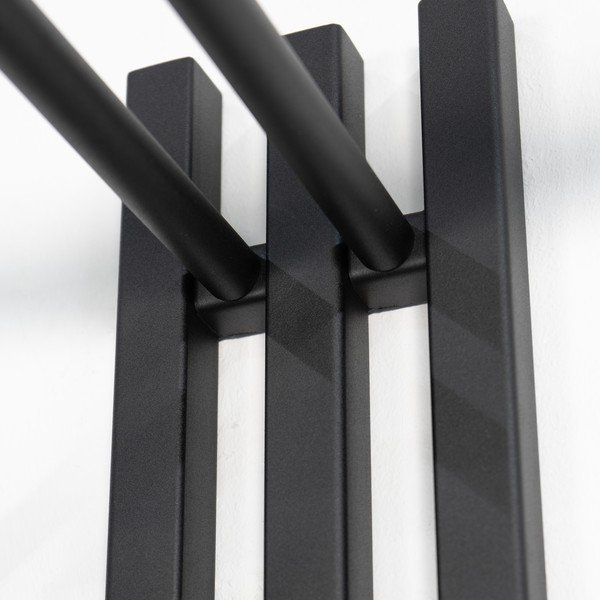 Черна метална стенна закачалка 65 cm Senza – Spinder Design-image-4