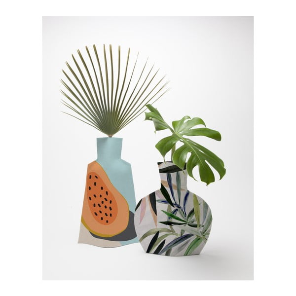 Комплект от 2 текстилни вази за цветя Tropical - Really Nice Things