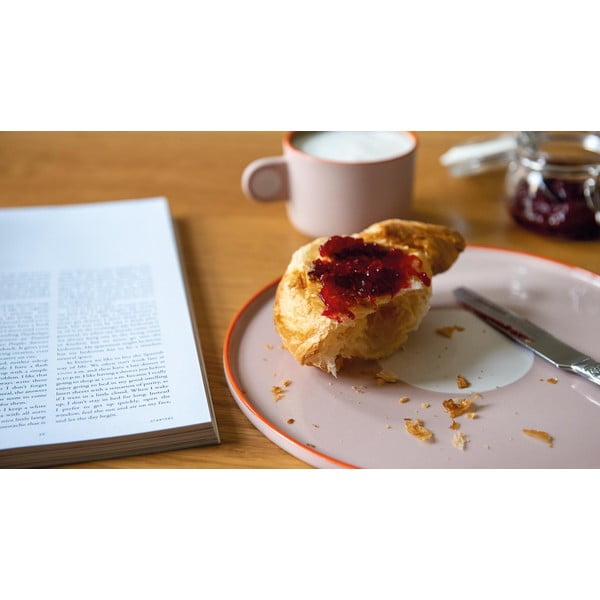 Комплект от чаша и чиния от розов фаянс , 250 ml Greta - Remember-image-2