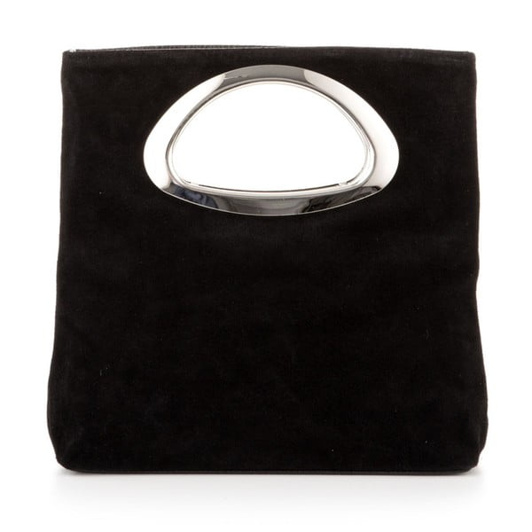 Černá kožená kabelka Giulia Bags Torino
