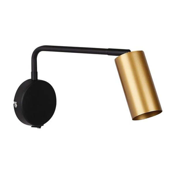 Метална стенна лампа в черно-златист цвят Tina - Candellux Lighting