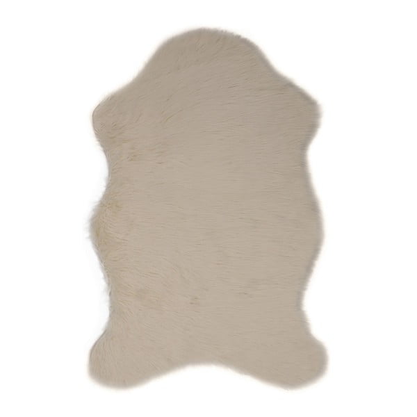 Кремав килим от изкуствена кожа Pelus Cream, 60 x 90 cm - Unknown