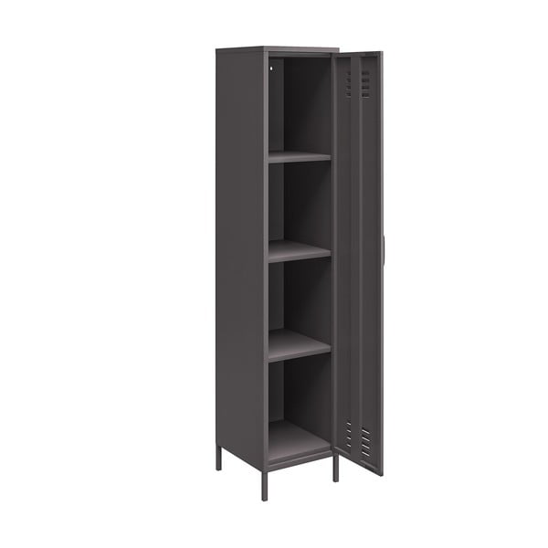 Сиво метално шкафче 37x182 cm Bradford – Støraa-image-2