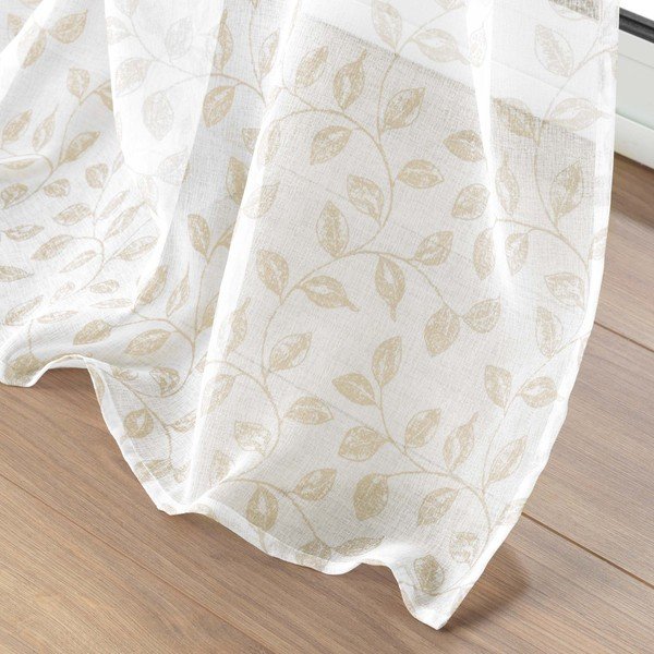 Бежова завеса 137x280 cm Farandole – douceur d'intérieur-image-4