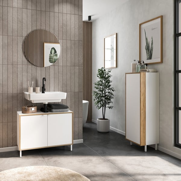 Бял комплект за баня Topeka – Germania-image-2