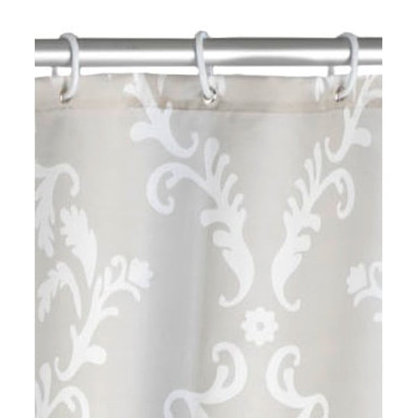 Сива завеса за душ с покритие против мухъл , 180 x 200 cm Baroque - Wenko-image-2