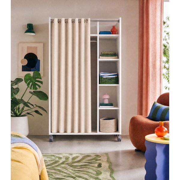 Бели и бежови гардероби 100x160 cm Kit - Tvilum-image-3