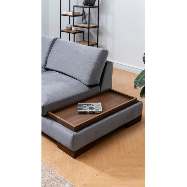 Сив ъглов диван (ляв ъгъл) Tulip - Balcab Home-image-1