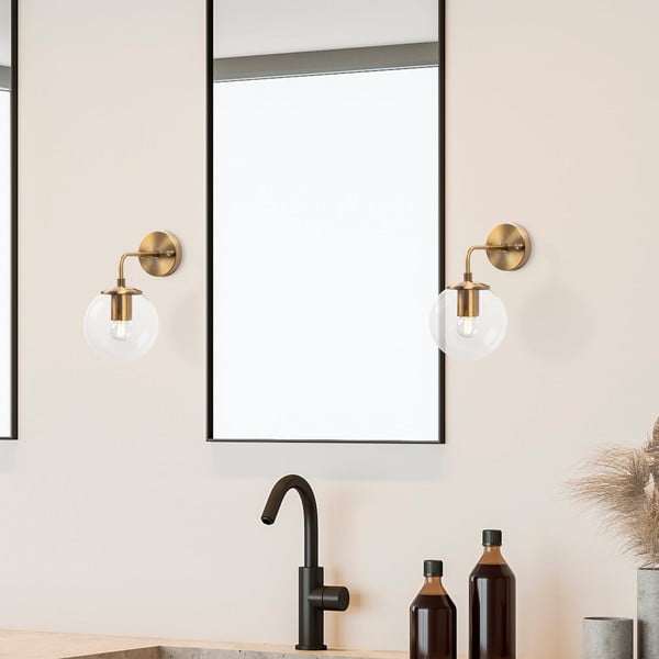 Стенна лампа в месингов цвят ø 15 cm Viran – Opviq lights-image-1