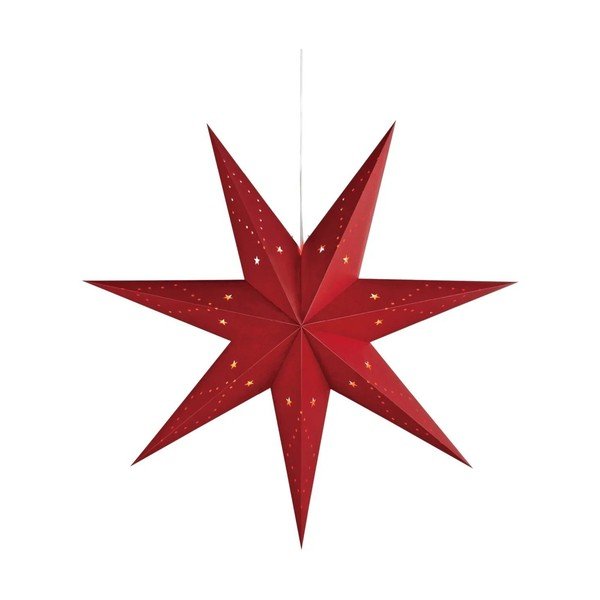 Червена висяща коледна светлинна украса Saturnus – Markslöjd