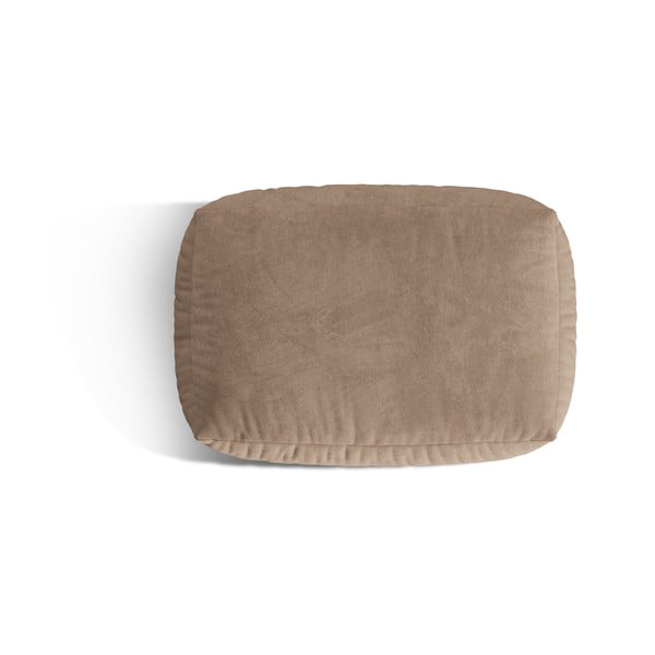 Светлокафява кадифена модулна табуретка Martina – Micadoni -image-2