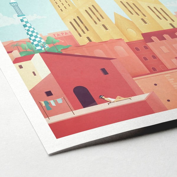Плакат , 30 x 40 cm Barcelona - Travelposter-image-2