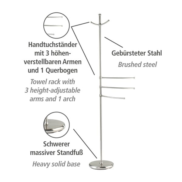 Стойка за хавлии и халати за баня Adiamo - Wenko-image-3