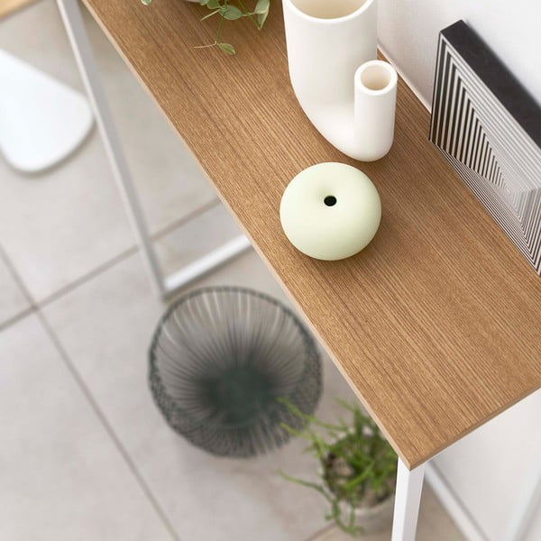 Конзолна маса в бяло и светлокафяво 18,5х60 см Tower - YAMAZAKI-image-3