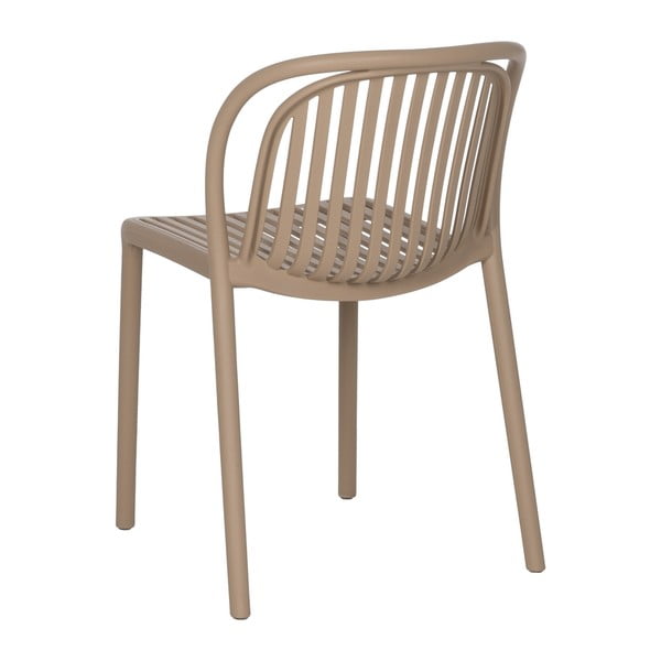 Бежов пластмасов трапезен стол Alia – Ixia-image-2