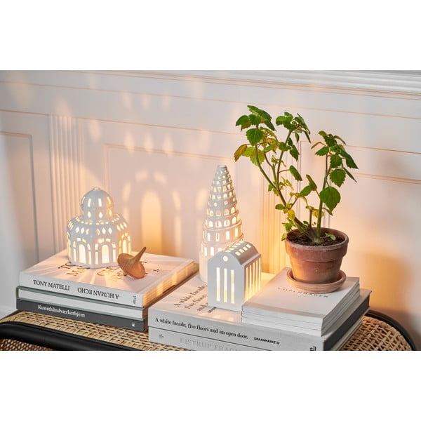 Бял керамичен свещник Urbania Lighthouse Smithy - Kähler Design-image-1