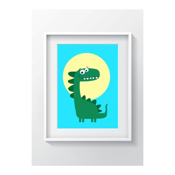 Nástěnný obraz OYO Kids Dino Adventures, 24 x 29 cm
