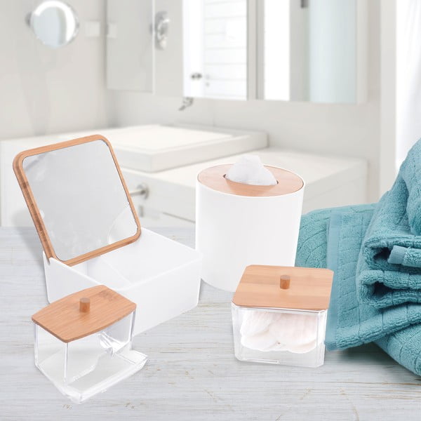 Бяло пластмасово кошче за боклук 1,6 l Whitney – Orion-image-1