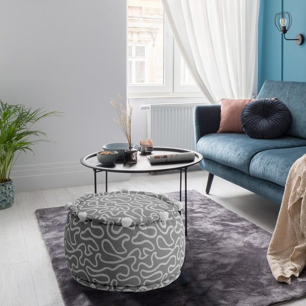 Светлосива табуретка Tangle - Tomasucci-image-2