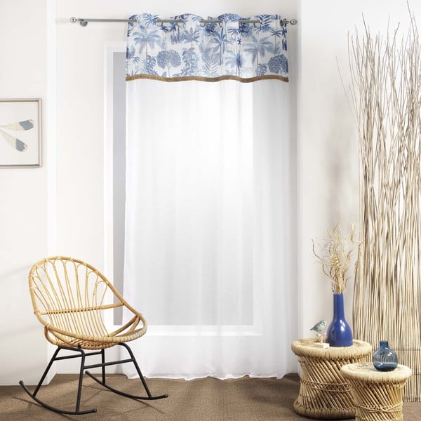 Завеса в бяло и синьо 140x240 cm Amazonia – douceur d'intérieur-image-1