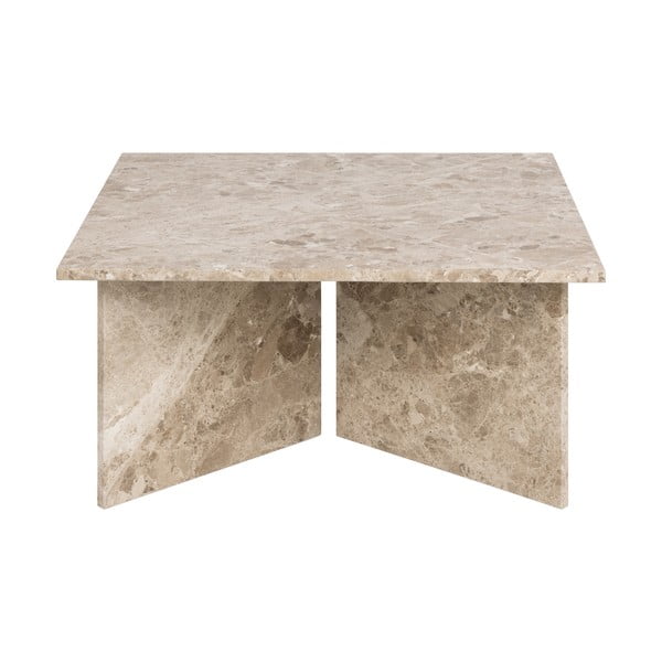 Бежова мраморна масичка за кафе 90x90 cm Vega – Actona-image-3