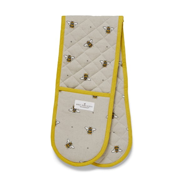 Бежово-жълта памучна двойна кърпа за съдове Bumble Bees - Cooksmart ®