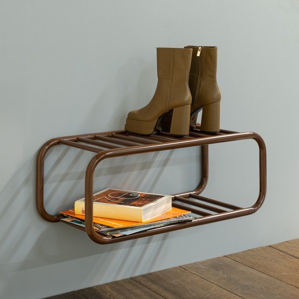 Тъмнокафява метална висяща стойка за обувки 72x28x35 cm Retro – Spinder Design-image-4