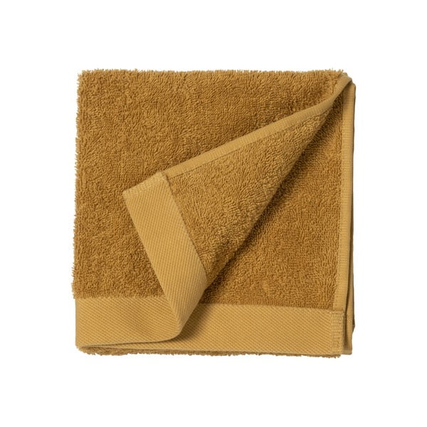 Жълта хавлиена кърпа от памук Golden, 60 x 40 cm Comfort Organic - Södahl