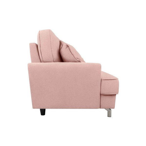 Růžová trojmístná pohovka Kooko Home Rumba-image-3