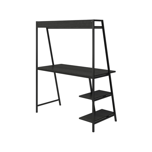 Стенна работна маса с дъбов плот 51x111 cm Bushwick – Novogratz-image-4