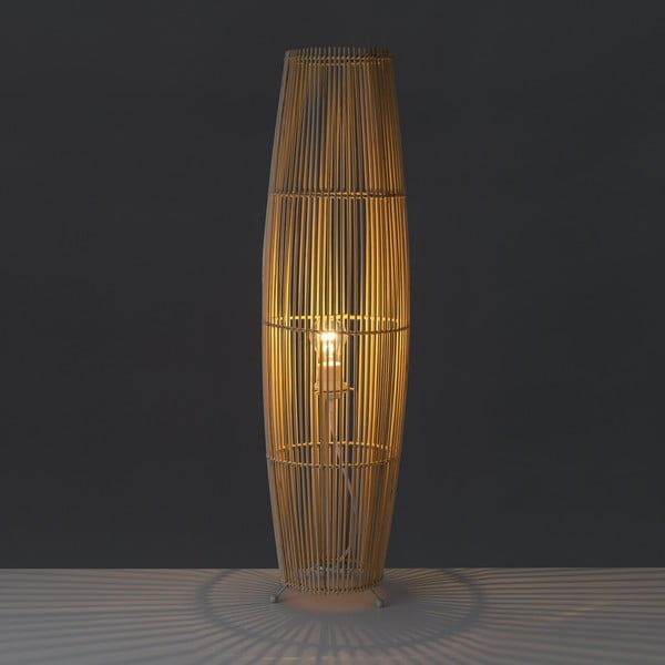 Подова лампа в естествен цвят с абажур от бамбук (височина 88 см) Natural Way - Casa Selección-image-1