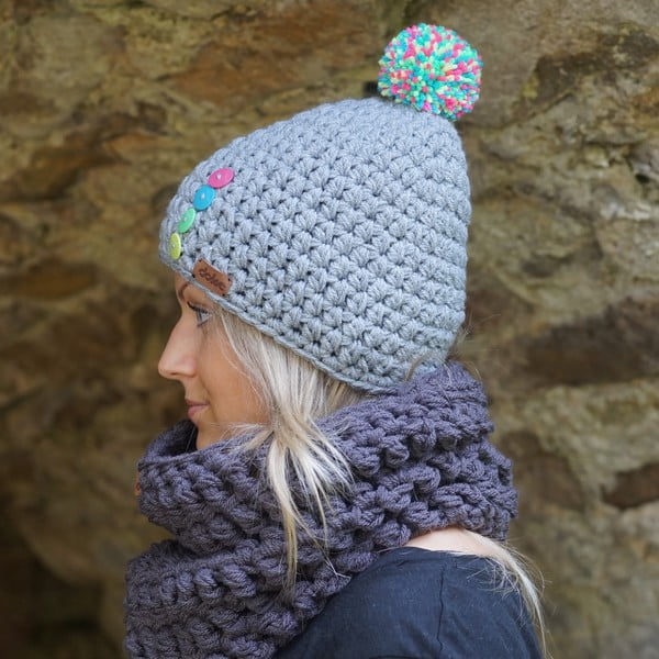 Ръчно плетена шапка BC Light Short - DOKE-image-2