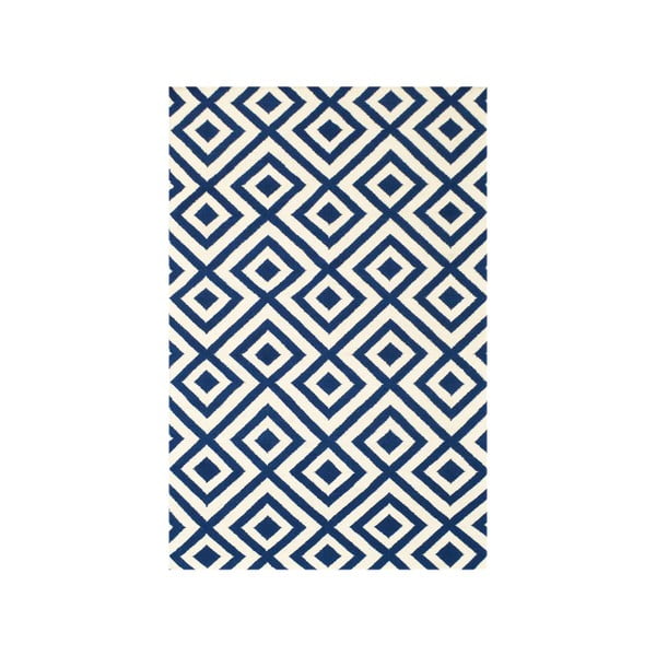 Vlněný koberec Luisa Dark Blue, 200x140 cm