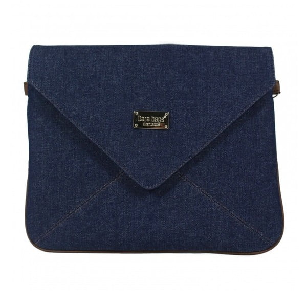 Тъмно синя чанта с плик No.474 - Dara bags
