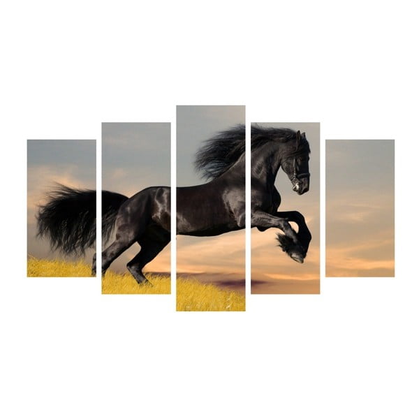 Картина от няколко части Форма на кон, 102 x 60 cm - Insigne