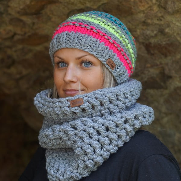 Ръчно плетена шапка Lu - DOKE-image-1