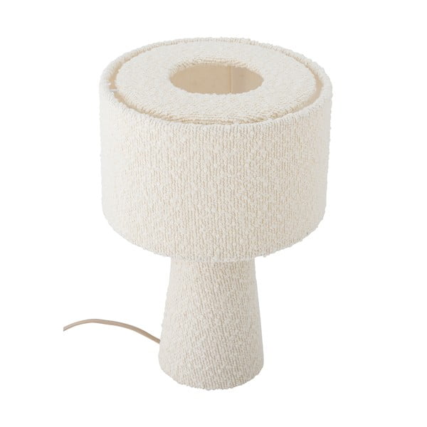 Бяла настолна лампа с текстилен абажур (височина 30 cm) Emmie – Bloomingville-image-4