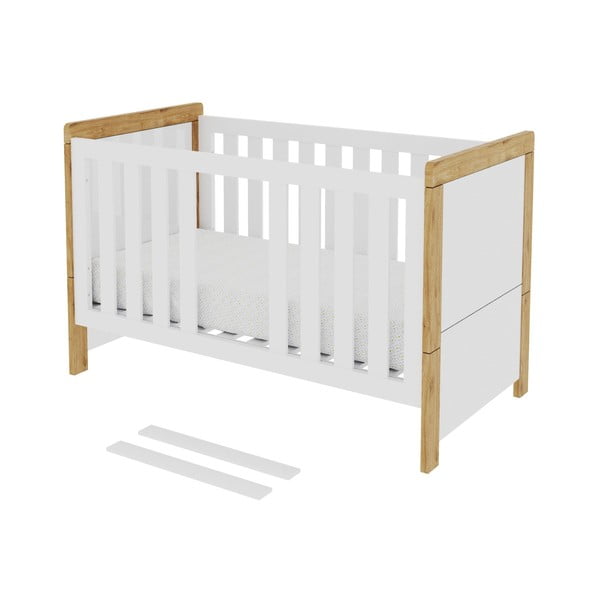 Бяло детско легло с променлив размер , 70 x 140 cm Oakie - Pinio-image-2