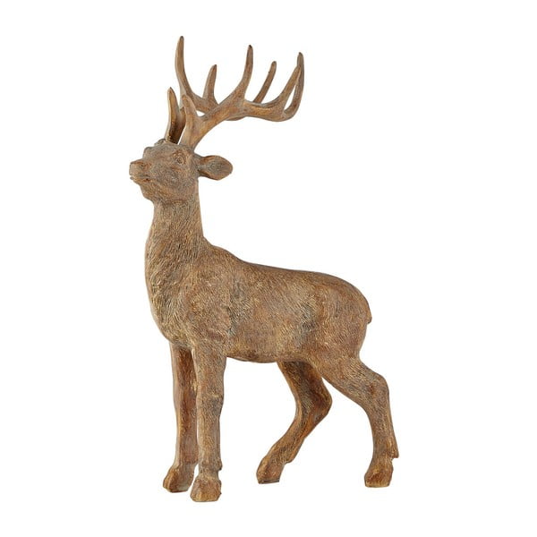 Кафява декоративна фигурка на елен, 2 3 см - KJ Collection