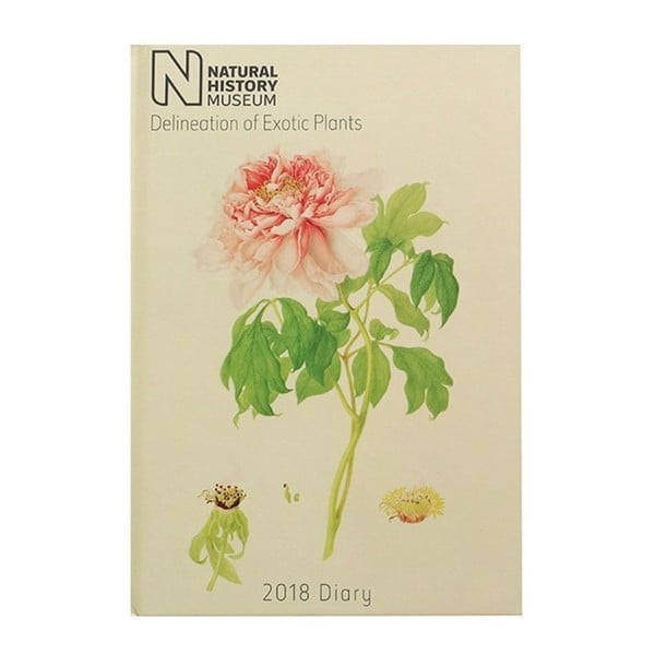 Diář pro rok 2018 Portico Designs Natural History Museum Botanical, A5