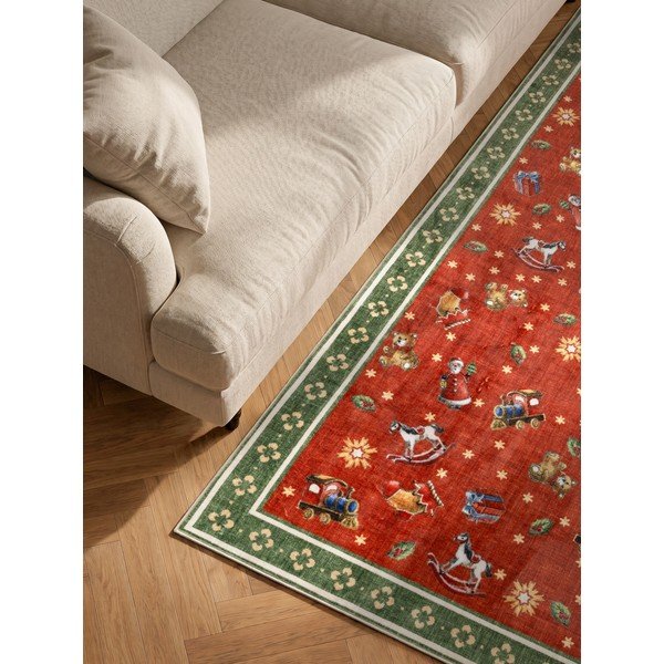 Червен /зелен килим с коледен мотив 160x230 cm Toy's Delight Nostalgic Noel Red Green – Villeroy&Boch-image-2