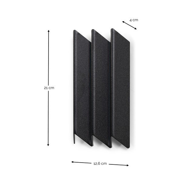 Черна метална стенна закачалка 13 cm Sensu – Spinder Design-image-4