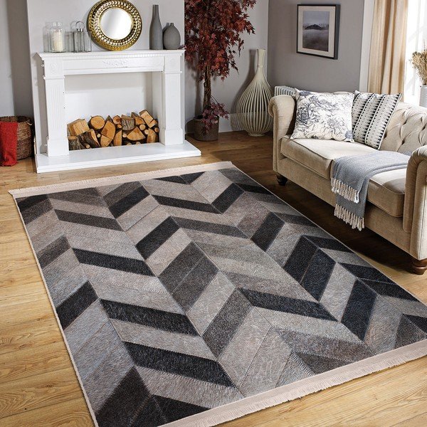 Сив килим 80x150 cm - Mila Home-image-4