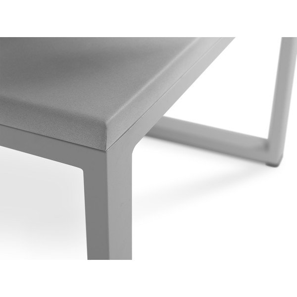 Šedý venkovní stůl v betonovém dekoru a šedém rámu Calme Jardin, délka 60 cm-image-3